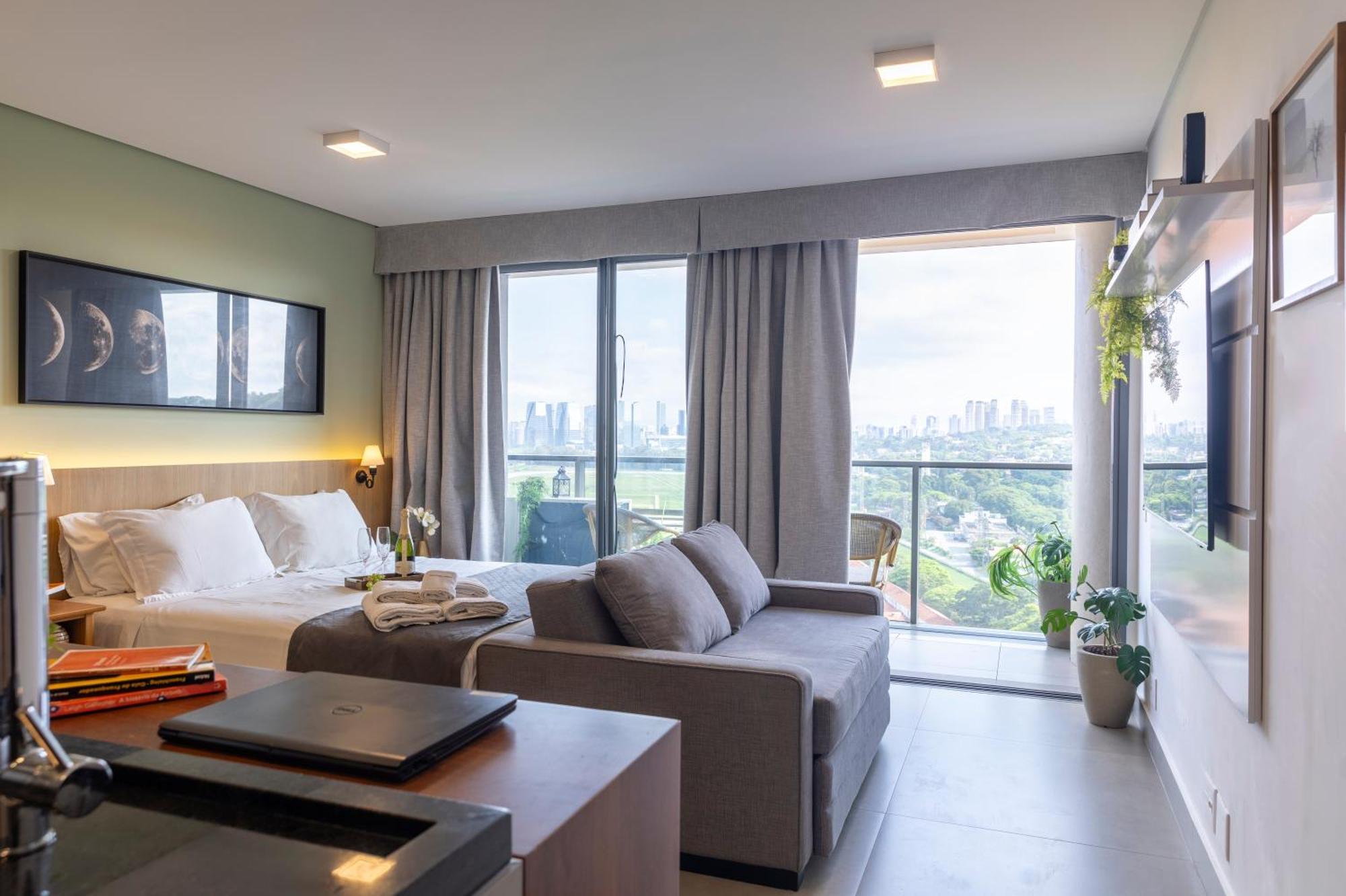 Апартаменты Edificio Parque Jockey Сан-Пауло Экстерьер фото